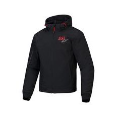 BUNDA RADIUM TECH HOODIE MM93 KOLEKCE, ALPINESTARS (ČERNÁ/ČERVENÁ/ŠEDÁ) 2026