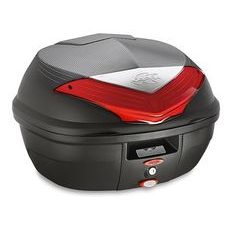 K355N MONOLOCK TOPCASE, KAPPA (35L, ČERNÝ NELAKOVANÝ + ČERVENÁ ODRAZKA)