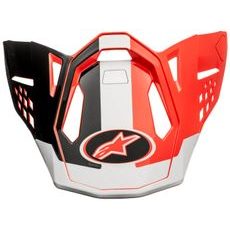 KŠILT PRO PŘILBY SUPERTECH S-M10 ANGEL, ALPINESTARS (ČERVENÁ/ČERNÁ/BÍLÁ, VERZE ECE 22.05)