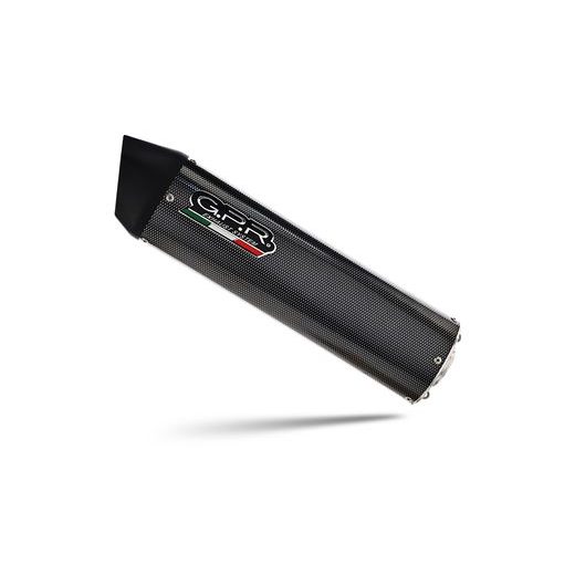 DVOJITÁ KONCOVKA VÝFUKU SLIP-ON GPR FURORE D.15.FUPO MATNÁ ČERNÁ