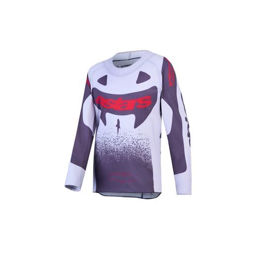 DRES SUPERTECH SWAN YOUTH, ALPINESTARS, DĚTSKÉ (SVĚTLE ŠEDÁ/TMAVĚ ŠEDÁ/ČERVENÁ FLUO) 2027
