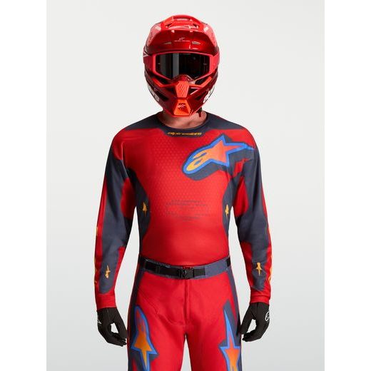 DRES RACER HUNT, ALPINESTARS (ČERVENÁ/TMAVĚ ŠEDÁ/GRADIENT) 2027