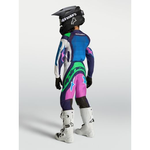 DRES SUPERTECH MAVEN YOUTH, ALPINESTARS, DĚTSKÉ (BÍLÁ/MODRÁ/FIALOVÁ/ZELENÁ FLUO) 2027