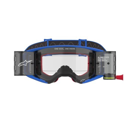 BRÝLE SUPERTECH STREAM ROLL-OFF WIDE VISION, ALPINESTARS (MODRÁ, ČIRÉ PLEXI A ROLL-OFF SYSTÉM) 2025