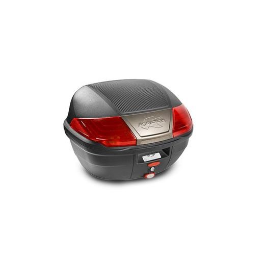 MONOLOCK TOPCASE - 40 L, KAPPA (ČERNÝ, ČERVENÉ ODRAZKY, KOMPOZIT)