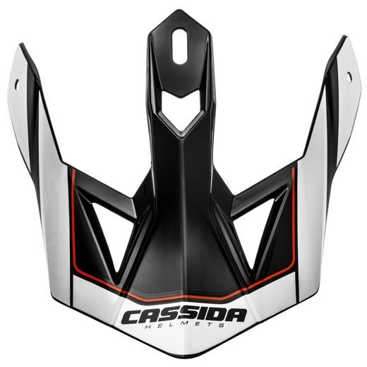 KŠILT PRO PŘILBY CROSS PRO 2, CASSIDA (ČERNÁ/BÍLÁ/ČERVENÁ)