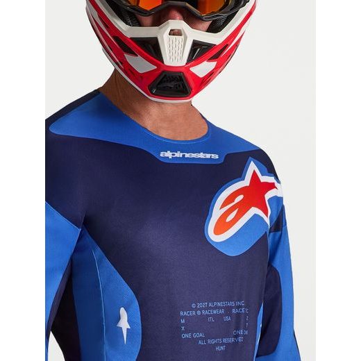 DRES RACER HUNT, ALPINESTARS (MODRÁ/TMAVĚ MODRÁ/ČERVENÁ) 2027