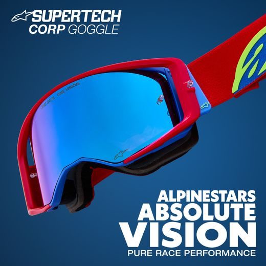 BRÝLE SUPERTECH CORP, ALPINESTARS (BÍLÁ, ČIRÉ PLEXI) 2025