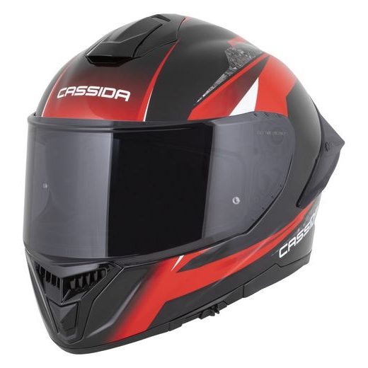 PŘILBA INTEGRAL GTS 2.1 MEGA, CASSIDA (ČERNÁ/ČERVENÁ/BÍLÁ) PLEXI S PŘÍPRAVOU PRO PINLOCK 2026