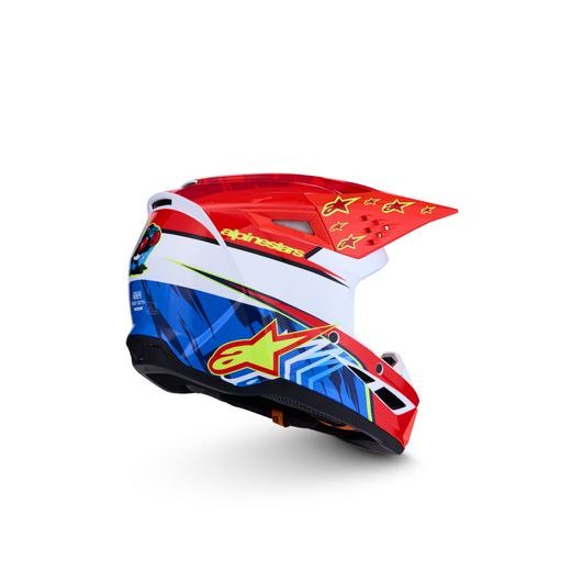 PŘILBA S-M3 FALCON, ALPINESTARS, DĚTSKÁ (ČERVENÁ FLUO/BÍLÁ/ŽLUTÁ FLUO) 2027