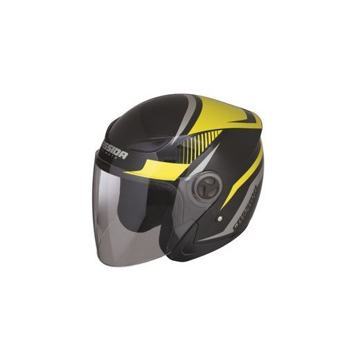PŘILBA REFLEX, CASSIDA (ČERNÁ/ŽLUTÁ FLUO/ŠEDÁ)