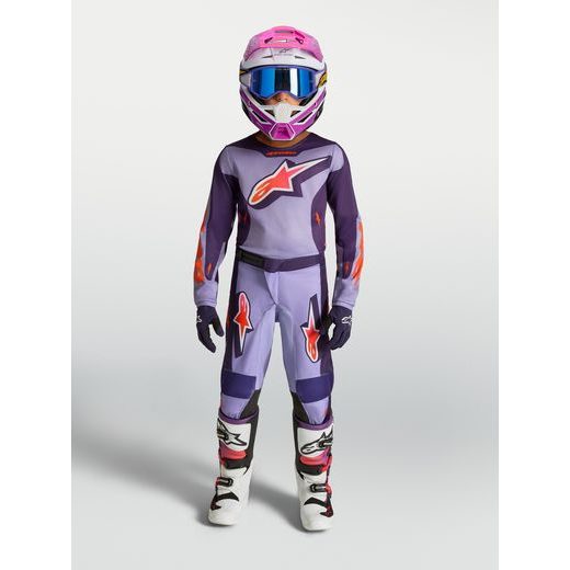 DRES RACER HUNT YOUTH, ALPINESTARS, DĚTSKÉ (SVĚTLE RŮŽOVÁ/FIALOVÁ) 2027