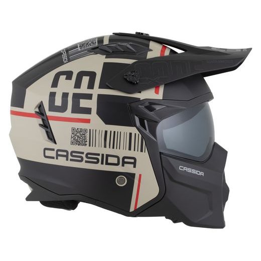 PŘILBA CROSS COUNTRY CODE, CASSIDA (PÍSKOVÁ MATNÁ/ČERNÁ/ČERVENÁ) 2026