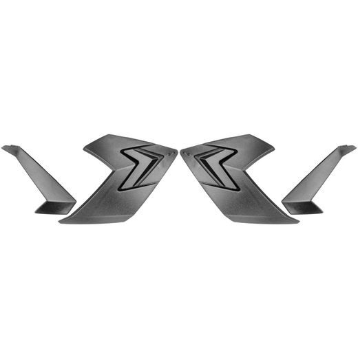 ČELNÍ KRYTY VENTILACÍ SPODNÍ BOČNÍ A VRCHNÍ PRO PŘILBY INTEGRAL 3.0, CASSIDA - ČR (ČERNÉ, SADA)