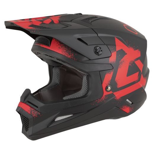 PŘILBA CROSS CUP 2 CREW, CASSIDA (ČERNÁ MATNÁ/ČERVENÁ) 2026