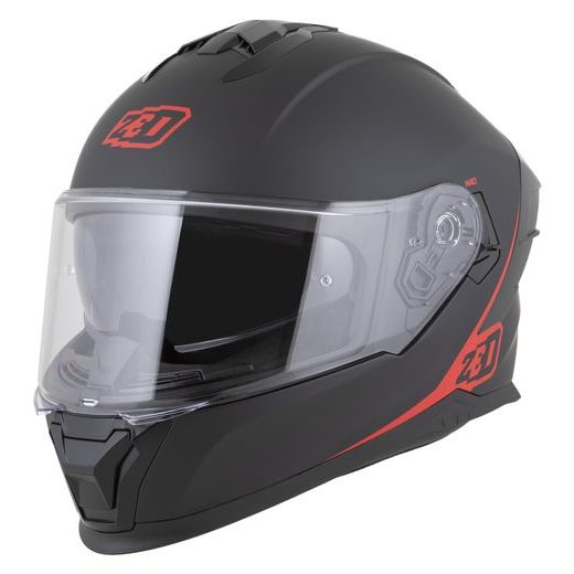 PŘILBA K40, ZED (ČERNÁ MATNÁ/ČERVENÁ) 2026