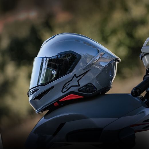 PŘILBA S-R7 SOLID, ALPINESTARS (ŠEDÁ) 2026
