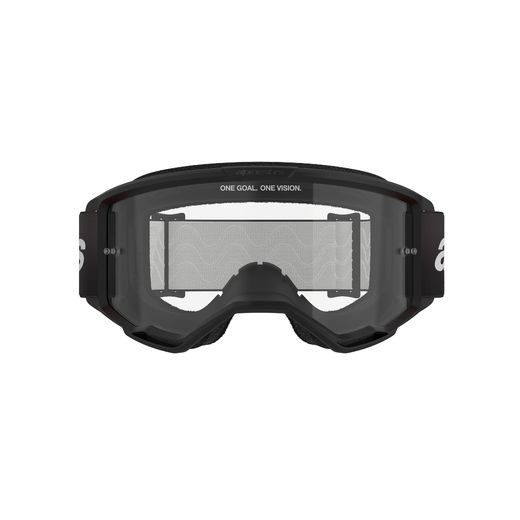 BRÝLE VISION 3 WORDMARK, ALPINESTARS (ČERNÁ, ČIRÉ PLEXI) 2026