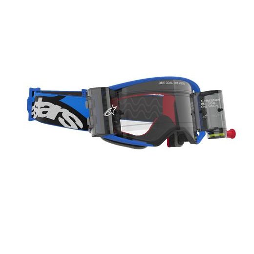 BRÝLE SUPERTECH STREAM ROLL-OFF WIDE VISION, ALPINESTARS (MODRÁ, ČIRÉ PLEXI A ROLL-OFF SYSTÉM) 2025