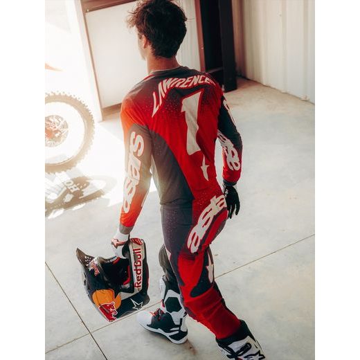 DRES SUPERTECH HITEN AFD, ALPINESTARS (TMAVĚ ŠEDÁ/ČERVENÁ FLUO/ŠEDÁ) 2027