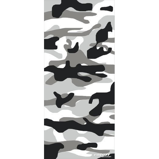 NÁKRČNÍK VÍCEÚČELOVÝ CAMO, ROLEFF (ČERNÝ/ŠEDÝ/BÍLÝ)