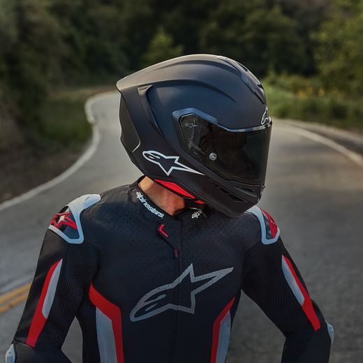 PŘILBA S-R7 SOLID, ALPINESTARS (ČERNÁ MATNÁ) 2026