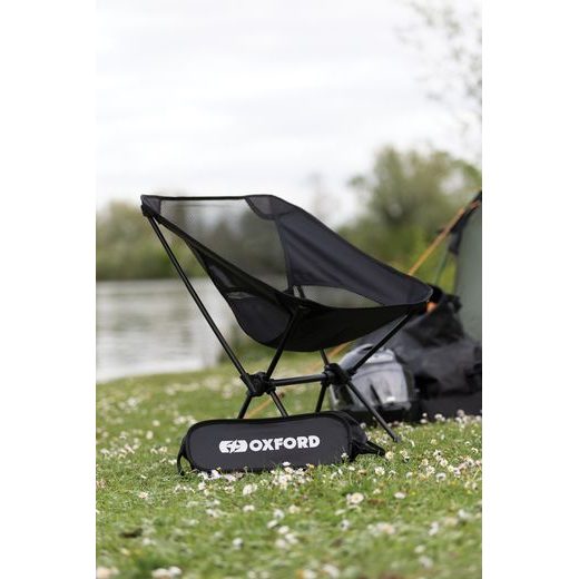 ŽIDLE SKLÁDACÍ, OXFORD (ČERNÁ)