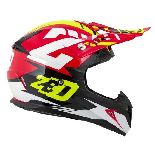 PŘILBA X1.9 TARGA, ZED (ČERVENÁ/ŽLUTÁ FLUO/ČERNÁ/BÍLÁ) 2026