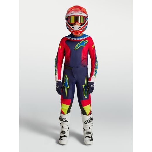 DRES FLUID DRAG YOUTH, ALPINESTARS, DĚTSKÉ (TMAVĚ MODRÁ/ČERVENÁ/ZELENÁ/BÍLÁ) 2027