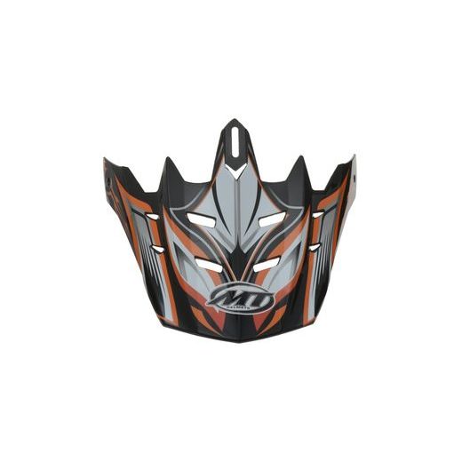 KŠILT PRO PŘILBY MX-1/MX-2 TECHNICAL, MT - ŠPANĚLSKO (ORANŽOVÁ/ČERNÁ/BÍLÁ/ŠEDÁ)