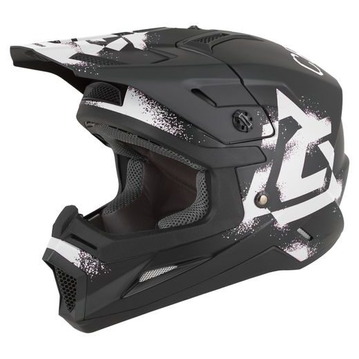 PŘILBA CROSS CUP 2 CREW JUNIOR, CASSIDA, DĚTSKÁ (ČERNÁ MATNÁ/BÍLÁ) 2026