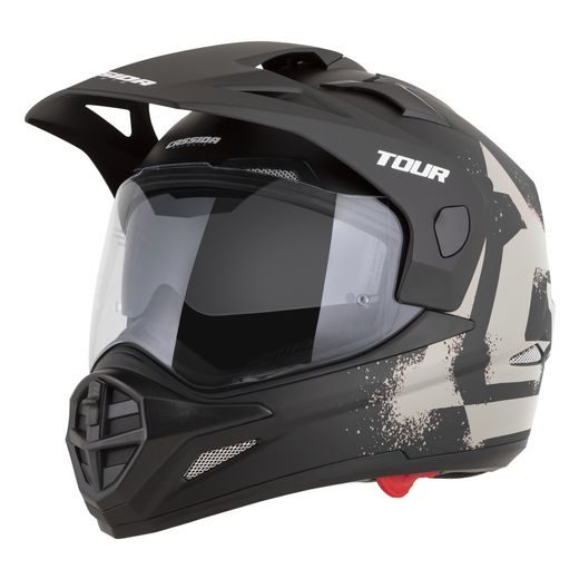 PŘILBA TOUR 2.0 CREW, CASSIDA (ČERNÁ MATNÁ/PÍSKOVÁ, PLEXI S PŘÍPRAVOU PRO PINLOCK) 2026