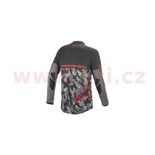 DRES VENTURE R, ALPINESTARS (ŠEDÁ CAMO/ČERVENÁ FLUO/ČERNÁ)