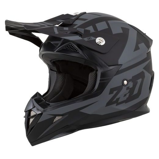 PŘILBA X1.9D TARGA, ZED, DĚTSKÁ (ŠEDÁ MATNÁ/ČERNÁ) 2026