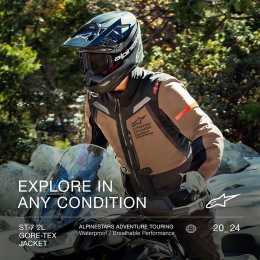 BUNDA ST-7 GORE-TEX, ALPINESTARS (HNĚDÁ/ČERNÁ) 2026