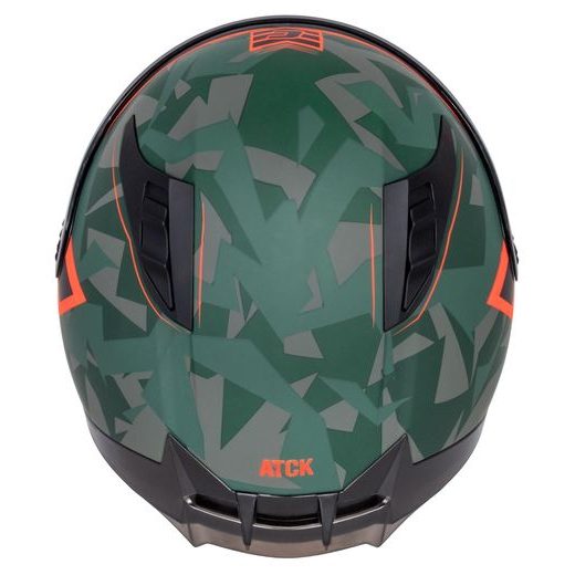 PŘILBA AERO ATCK, CASSIDA (ZELENÁ CAMO/ČERNÁ/ŠEDÁ/ORANŽOVÁ) 2026
