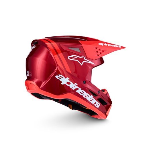 PŘILBA S-M3 RADIUM, ALPINESTARS (ČERVENÁ/ČERVENÁ FLUO/BÍLÁ) 2027