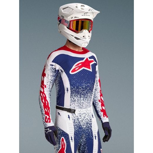 DRES TECHSTAR LIMITOVANÁ EDICE UNITY, ALPINESTARS (ČERVENÁ/BÍLÁ/MODRÁ) 2026
