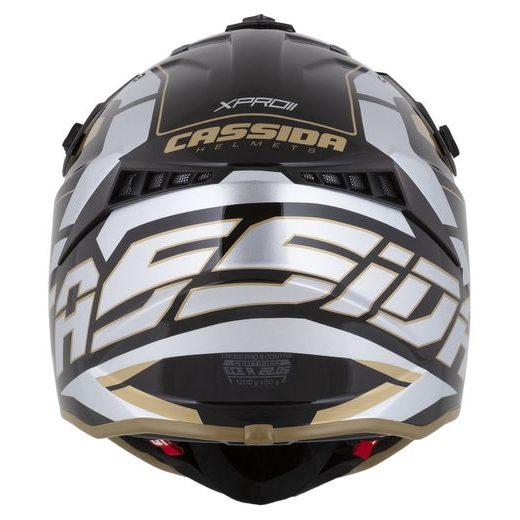 PŘILBA CROSS PRO 2 CONTRA, CASSIDA (ZLATÁ PERLEŤ/ŠEDÁ/ČERNÁ)