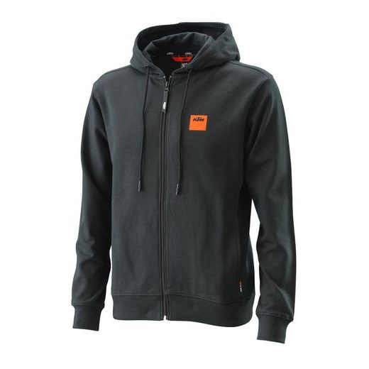 MIKINA NA ZIP PURE RACING, KTM (ČERNÁ)