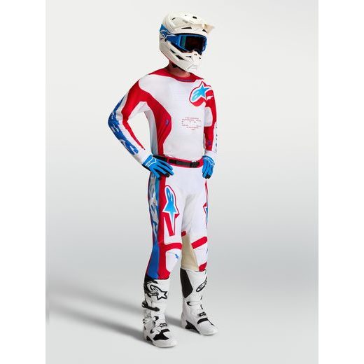 DRES RACER HUNT, ALPINESTARS (BÍLÁ/ČERVENÁ/MODRÁ) 2027
