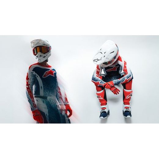 DRES TECHSTAR LIMITOVANÁ EDICE UNITY, ALPINESTARS (ČERVENÁ/BÍLÁ/MODRÁ) 2026