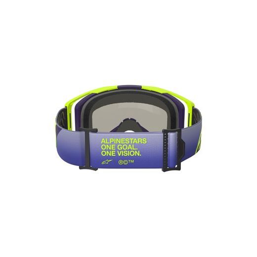 BRÝLE VISION 8 CORP, ALPINESTARS (ŽLUTÁ FLUO/FIALOVÁ, ZRCADLOVÉ MODRÉ PLEXI) 2026