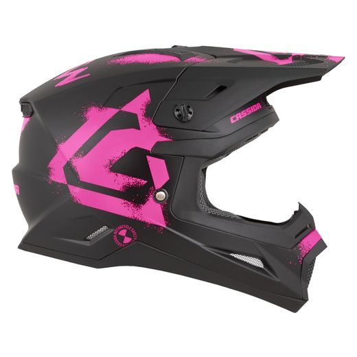 PŘILBA CROSS CUP 2 CREW, CASSIDA (ČERNÁ MATNÁ/RŮŽOVÁ FLUO) 2026