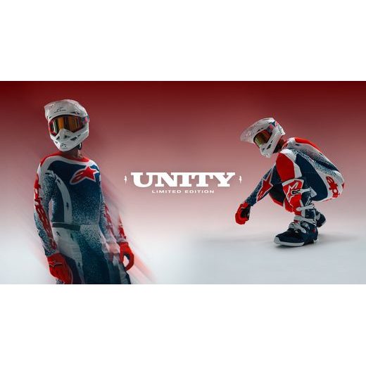 DRES TECHSTAR LIMITOVANÁ EDICE UNITY, ALPINESTARS (ČERVENÁ/BÍLÁ/MODRÁ) 2026