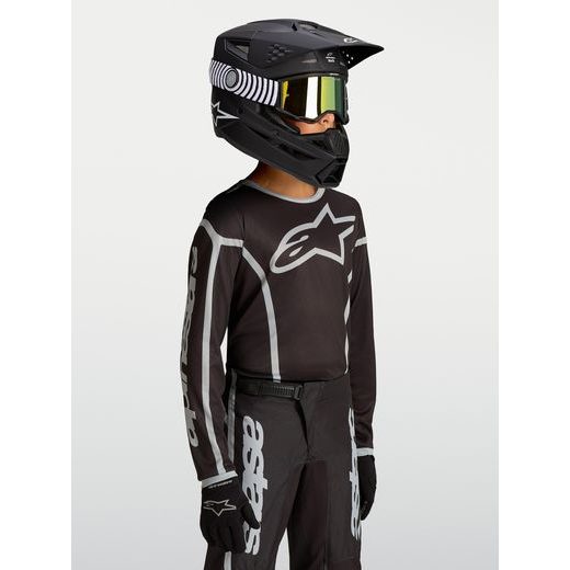 DRES FLUID APEX V2 YOUTH, ALPINESTARS, DĚTSKÉ (ČERNÁ/STŘÍBRNÁ) 2027