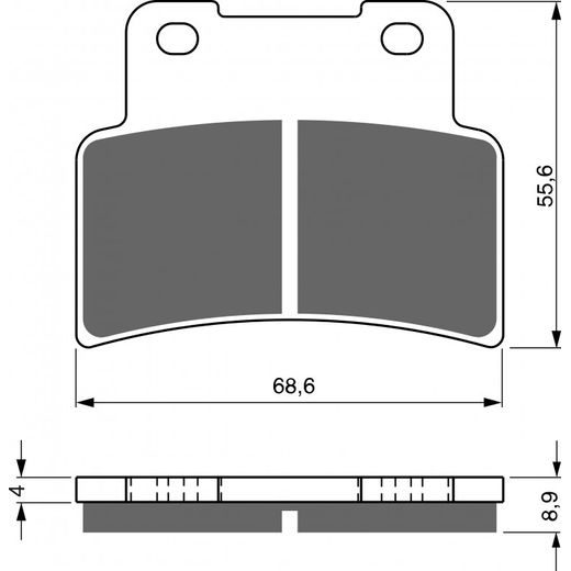 BRZDOVÉ DESTIČKY GOLDFREN 251 S33 STREET FRONT