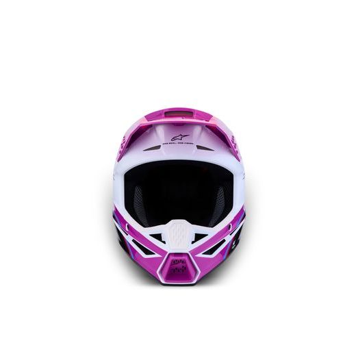 PŘILBA S-M3 FALCON, ALPINESTARS, DĚTSKÁ (FIALOVÁ/BÍLÁ/ČERNÁ/RŮŽOVÁ FLUO) 2027