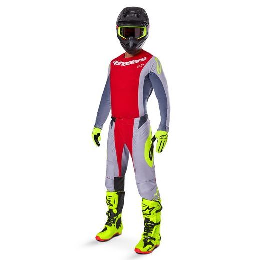 DRES TECHSTAR MELT, ALPINESTARS (ČERVENÁ/ŠEDÁ) 2025