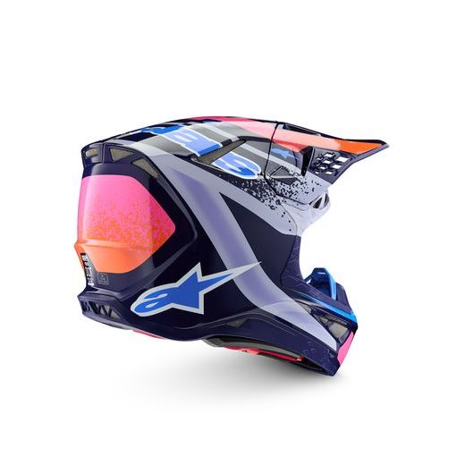 PŘILBA SUPERTECH S-M10 LIMITOVANÁ EDICE RECORDS, ALPINESTARS (ŠEDÁ/MULTICOLOR) 2026